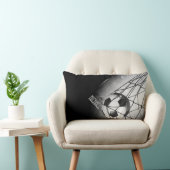 パーソナライズなゴールのクールなヴィンテージのグランジなフットボール ランバークッション (椅子)