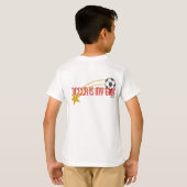 パーソナライズなサッカーのスターのTシャツ Tシャツ (裏面フル)