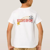 パーソナライズなサッカーのスターのTシャツ Tシャツ (裏面)
