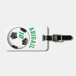 パーソナライズなサッカーのバッグのラベル ラゲッジタグ