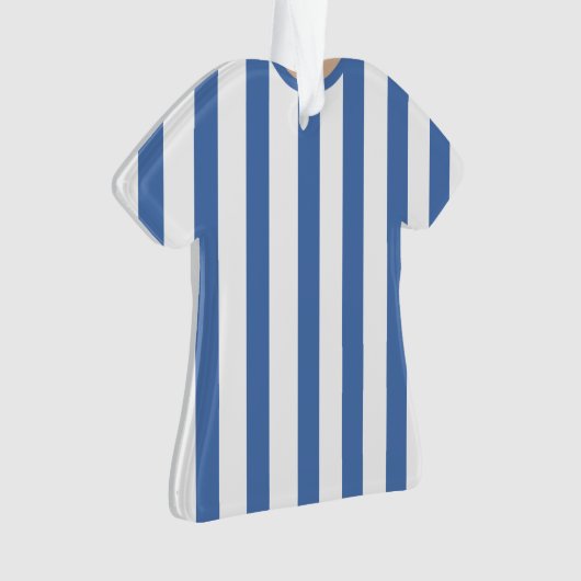 パーソナライズなサッカーの選手のクリスマスのオーナメント オーナメント (正面)