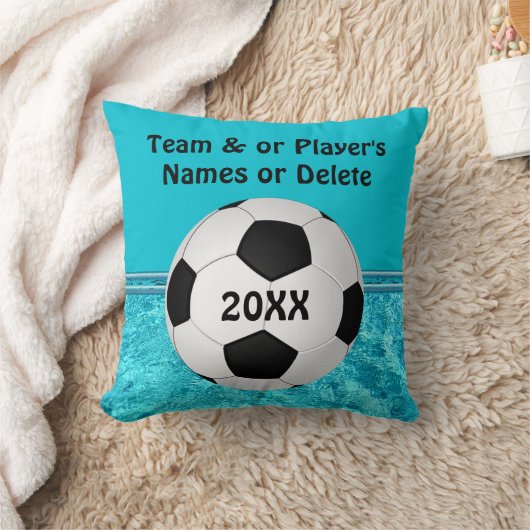 パーソナライズなサッカーチームのギフトのアイディア、サッカーの枕 クッション (ブランケット)