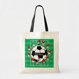パーソナライズなサッカーボールおよびプレーヤー トートバッグ