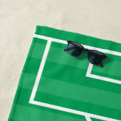 パーソナライズなサッカーボールおよびプレーヤー ビーチタオル (インサイチュ)