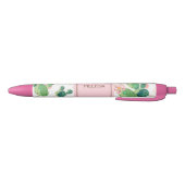 パーソナライズなサボテンのプリントのペン 黒ボールペン (ボトム)