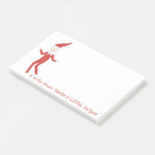 パーソナライズなサンタの甘く及び間抜けな小妖精や小人 ポストイット (アングル)