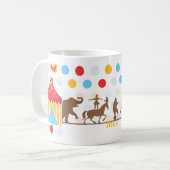 パーソナライズなサーカスのマグ コーヒーマグカップ (正面左)