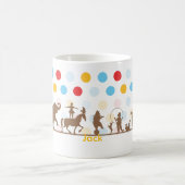 パーソナライズなサーカスのマグ コーヒーマグカップ (中央)