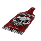 パーソナライズなシェフのスカルのまな板 カッティングボード (角)