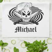 パーソナライズなシェフタオル キッチンタオル (折り畳み)