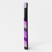 パーソナライズなシェブロンの紫色の送風 Case-Mate iPhoneケース (裏面/左)