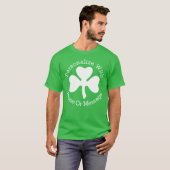 パーソナライズなシャムロックSt patricks day Tシャツ (正面フル)