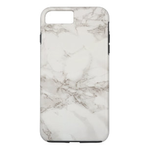 パーソナライズなシンプルで白い灰色の大理石の質 iPhone 8 PLUS/7 PLUSケース