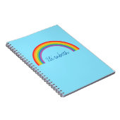 パーソナライズなシンプルな虹 ノートブック (右側)