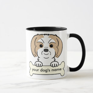 パーソナライズなシーズー(犬) Tzu マグカップ