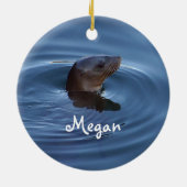 パーソナライズなシールのオーナメント セラミックオーナメント (裏面)