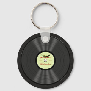 パーソナライズなジャズレコード キーホルダー