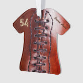 パーソナライズなジャージーのフットボールのオーナメント オーナメント (正面)