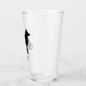 パーソナライズなジャーマン・シェパード犬のシルエットGSD タンブラーグラス (左)