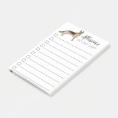 パーソナライズなジャーマン・シェパード犬リストをするため ポストイット (アングル)