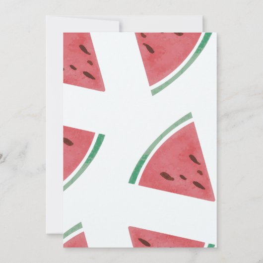 パーソナライズなスイカのサンキューカード サンキューカード (裏面)