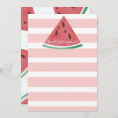 パーソナライズなスイカのサンキューカード サンキューカード (正面/裏面)