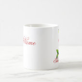 パーソナライズなスイートピーのマグ コーヒーマグカップ (中央)