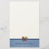 パーソナライズなスウェーデンの民芸のDalaの馬のカスタム 便箋 (正面)