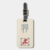 パーソナライズなスウェーデン人のDalaの馬の民芸 ラゲッジタグ (正面縦)