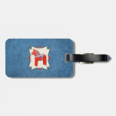 パーソナライズなスウェーデン人のDalaの馬の民芸 ラゲッジタグ (裏面横)
