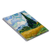 パーソナライズなスギが付いているゴッホの小麦畑 ノートブック (右側)