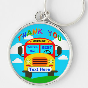 パーソナライズなスクールバスの運転者のギフト陽気なKeyc キーホルダー