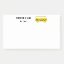 パーソナライズなスクールバスの運転者の机から