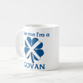 パーソナライズなスコットランド人は私によってがGovanである私に接吻します コーヒーマグカップ (正面左)