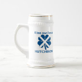 パーソナライズなスコットランド人は私によってがHutchisonである私に接吻します ビールジョッキ (左)