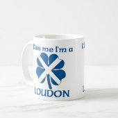 パーソナライズなスコットランド人は私によってがLoudonである私に接吻します コーヒーマグカップ (正面左)