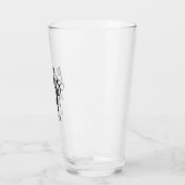 パーソナライズなスタイリッシュな原稿"新婦付添人" タンブラーグラス (左)