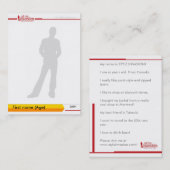 パーソナライズなスタイルのトレーディングカード#2 名刺 (正面/裏面)