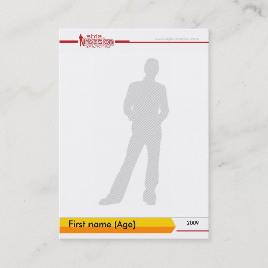 パーソナライズなスタイルのトレーディングカード#2 名刺 (正面)