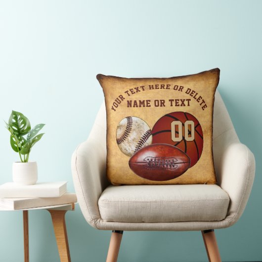 パーソナライズなスポーツの枕、クールなヴィンテージの一見 クッション (椅子)
