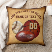 パーソナライズなスポーツの枕、クールなヴィンテージの一見 クッション (ブランケット)
