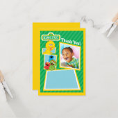 パーソナライズなセサミストリートの友達の誕生日 カード (正面/裏面インサイチュ)
