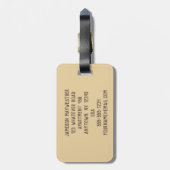 パーソナライズなセンザンコウの荷物のラベル ラゲッジタグ (裏面縦)