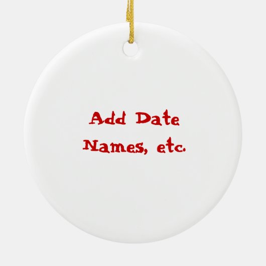 パーソナライズなソックス猿のクリスマスのオーナメント セラミックオーナメント (裏面)