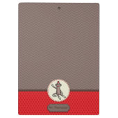 パーソナライズなソックス猿のクリップボード クリップボード (裏面)