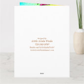 パーソナライズなソフトボールのバースデー・カード、名前、数 カード (裏面)