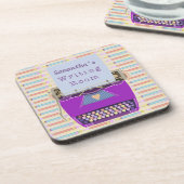 パーソナライズなタイプライターは執筆部屋を書きます コースター (左側)