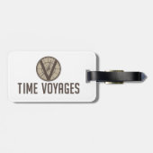 パーソナライズなタータンチェックの荷物のラベル ラゲッジタグ (裏面横)