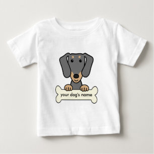 パーソナライズなダックスフント ベビーTシャツ