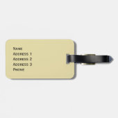 パーソナライズなダブリンアイルランドのガイドブック ラゲッジタグ (裏面横)